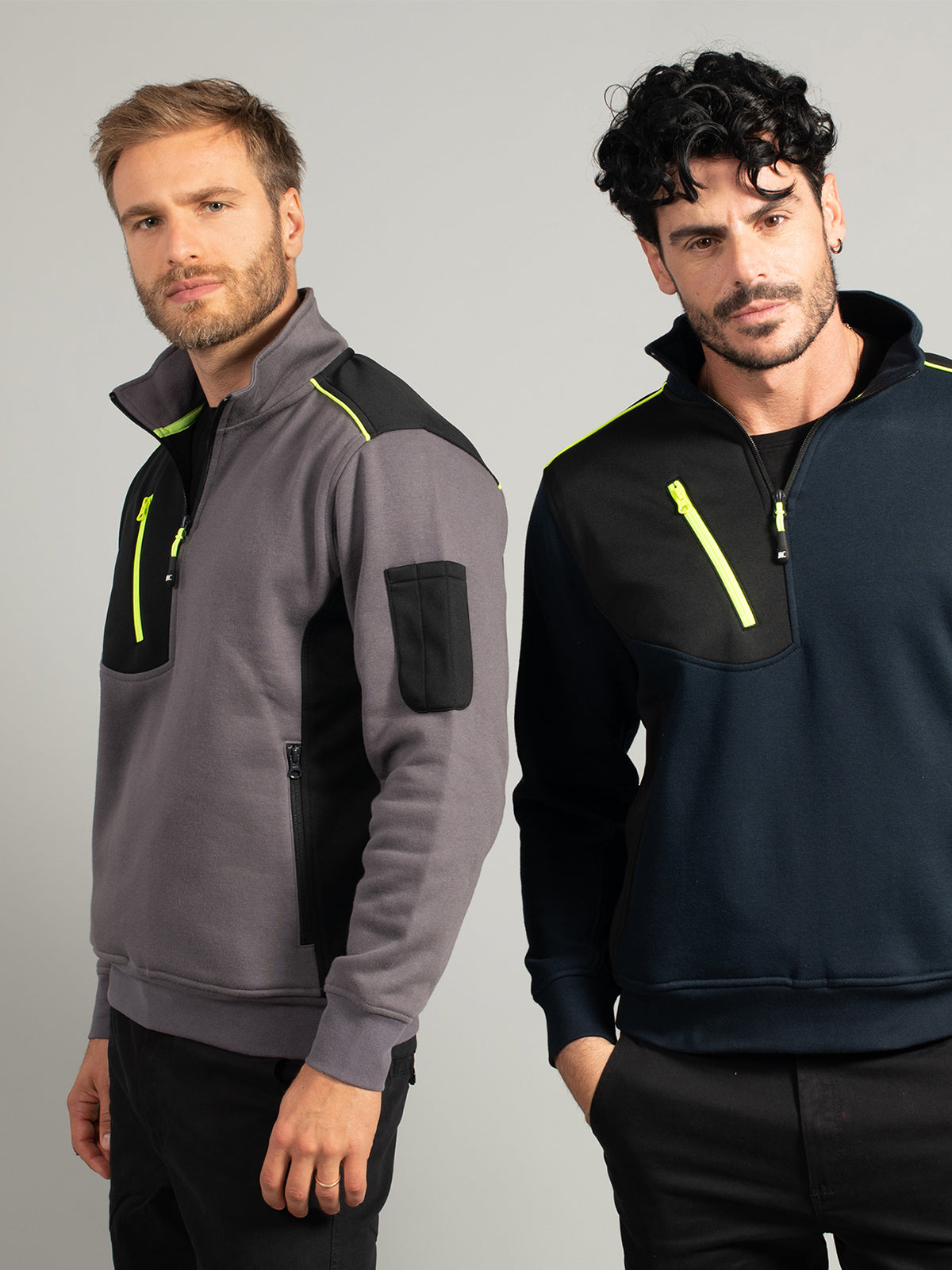 FELPA CON ZIP 3/4 PREMIUM - 14 COLORI