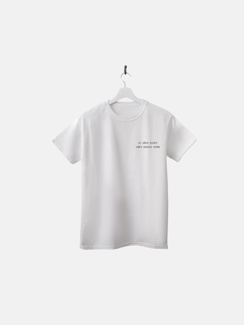 T-SHIRT SE VOLEVO ESSERE SOLARE NASCEVO CREMA - BIANCA