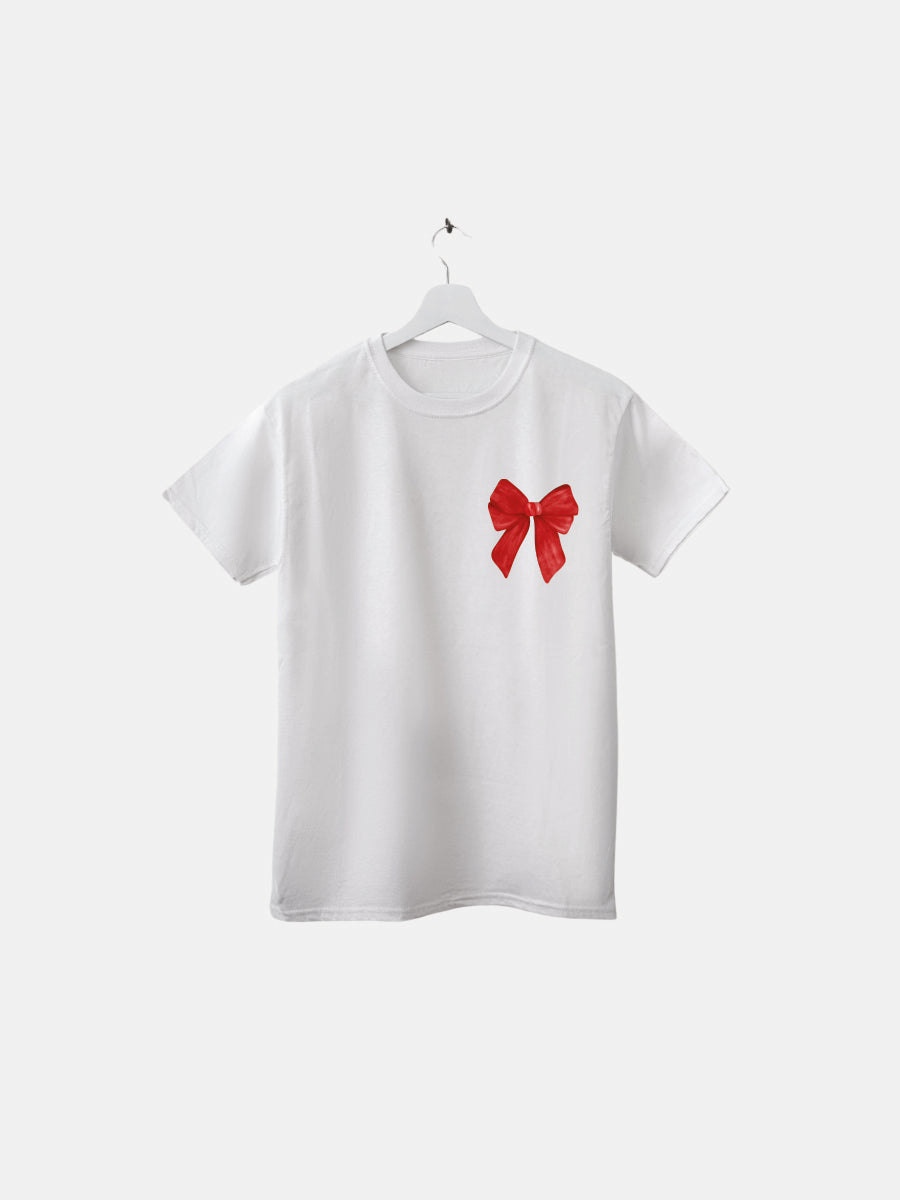 T-SHIRT FIOCCO - DUE COLORI (LATO CUORE)