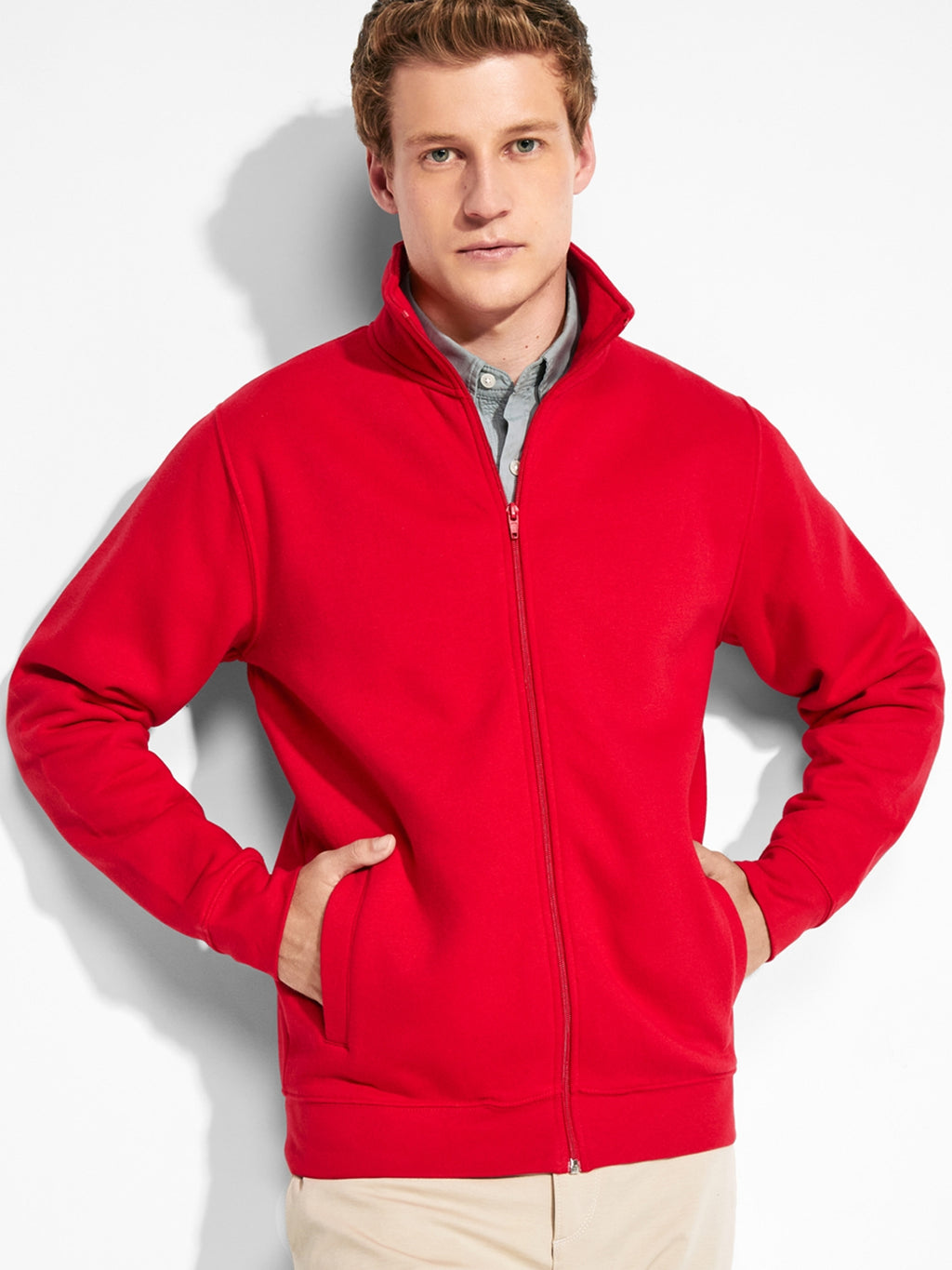 FELPA GIROCOLLO ZIP BASIC - 8 COLORI