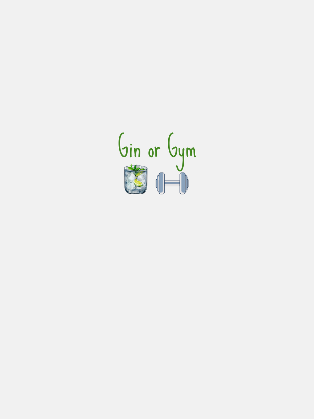 T-SHIRT GIN OR GYM - BIANCA