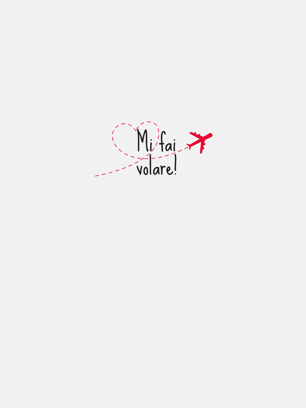 T-SHIRT MI FAI VOLARE - BIANCA